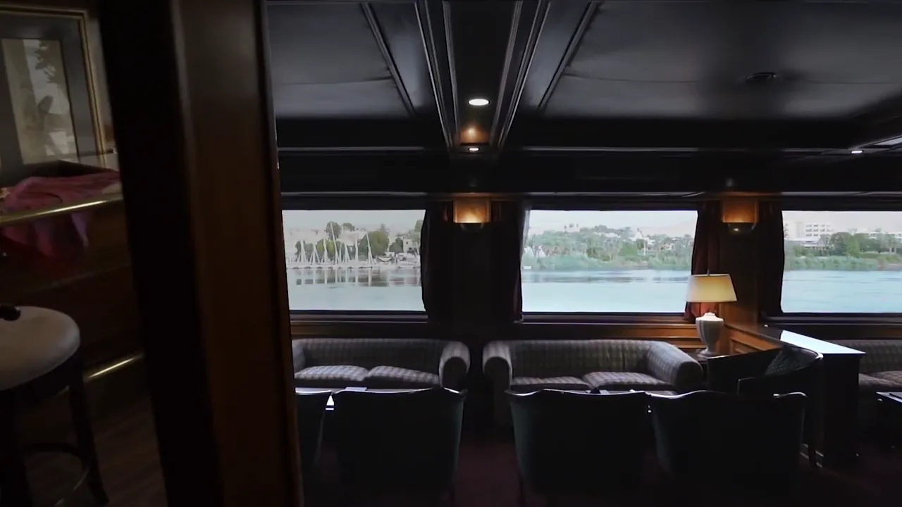Lounge aboard the MS Salacia Nile Cruise Nile cruise